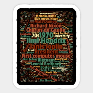 1970 - a year to remember Sticker